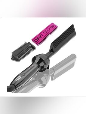 Hot Comb Straightener 500℉ Dual Voltage Electric 60 Min Auto Shut Off (Black)